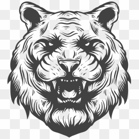 Tigre Plantilla, HD Png Download - angry tiger png