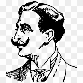 Man With Mustache Illustration, HD Png Download - men fashion clipart png