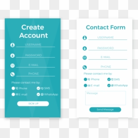 Whats App Contact Form - Paper Product, HD Png Download - whatsapp sign png