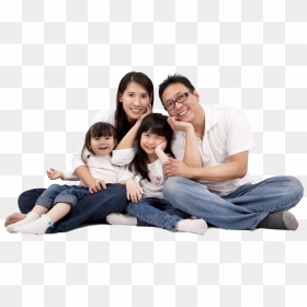 Thumb Image - Sitting, HD Png Download - family png images