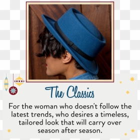Shop Women"s Classic Styles - Poster, HD Png Download - women hat png