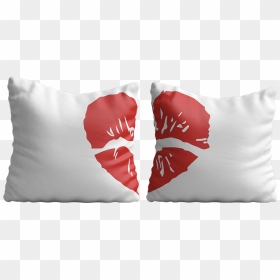 Heartkiss - Cushion, HD Png Download - couple heart png