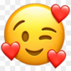 #emoji #wink #hearts - Emojis De Corazones Rotos, HD Png Download - wink smiley png