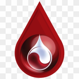 Blood Drop With 3d Logo - Circle, HD Png Download - blood symbol png