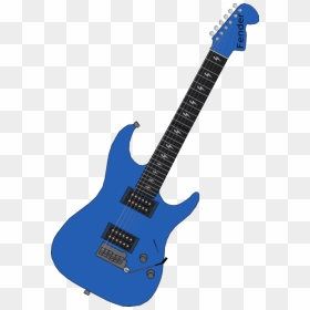 Electrical Clipart Blue Electricity - Electric Guitar Clip Art, HD Png Download - guitar png image