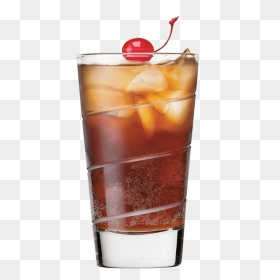 Peach Rum & Cola - Cuba Libre, HD Png Download - coke glass png