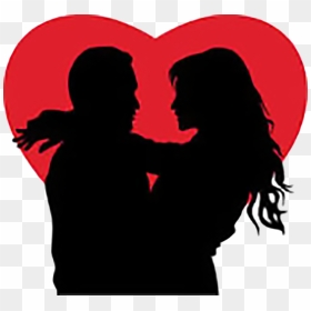 Love Couple With Red Heart - Clipart Images Of Love, HD Png Download - couple heart png