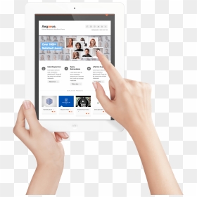 Hands Tablet, HD Png Download - tablet in hand png