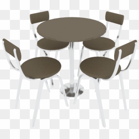 Table Set 3d Model - 3d Table And Chairs Png, Transparent Png - table and chair png