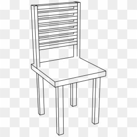 Download Table Adirondack Chair Furniture Computer - Clip Art Chair Black And White, HD Png Download - table and chair png