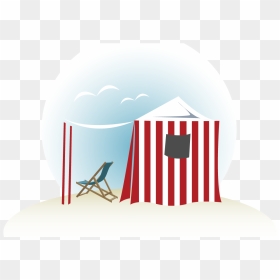 Cozy Seaside Seating On The Beach - Beach Cabanas Clip Art, HD Png Download - chairs png images