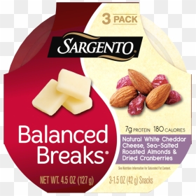 Sargento® Balanced Breaks®, Natural White Cheddar Cheese, - Sargento Sweet Balanced Breaks, HD Png Download - single almond png
