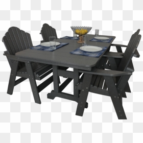 Slate Dining Set With Patio Arm Chairs, HD Png Download - chairs png images