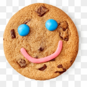 Smile Cookie Being Eaten To Reveal Its Price - Tims Smile Cookies, HD Png Download - good day biscuit png