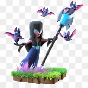 Clash Royale Night Witch, HD Png Download - coc wizard png
