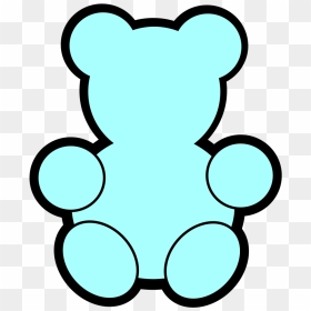Blue Teddy Bear Svg Clip Arts - Teddy Bears To Print, HD Png Download - blue teddy bear png