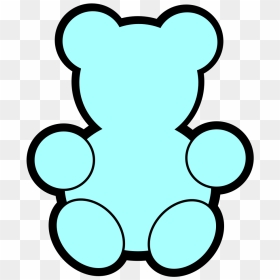 Blue Teddy Bear Svg Clip Arts - Teddy Bears To Print, HD Png Download - vhv