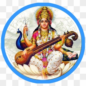 Full Hd Sarswati Maa, HD Png Download - lord lakshmi devi png
