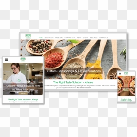 Food Service Responsive Website Design - Superfood, HD Png Download - responsive website design png
