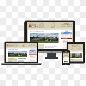 Butler Township Website Responsive Design - Website, HD Png Download - responsive website design png
