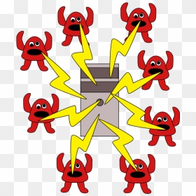 Denial Of Service Attack - Cartoon Denial Of Service, HD Png Download - attack png
