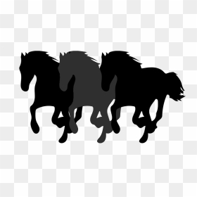 Running Horse Silhouette Png, Transparent Png - horse png hd