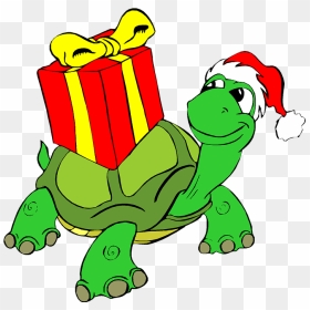 Christmas Turtle Clipart, HD Png Download - tortoise clipart png