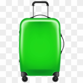 Free Png Download Green Trolley Suitcase Clipart Png - Luggage Trolley Bag Clipart Png, Transparent Png - hotel clipart png