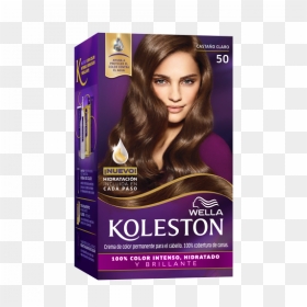 Permanent Hair Color Cream Light Brown - Chocolate Brown Koleston Hair Color, HD Png Download - colour light png