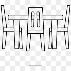 Dining Table Coloring Page - Dining Table For Coloring, HD Png Download - negro de whatsapp png