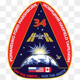 Iss Expedition 34 Patch, HD Png Download - iss png