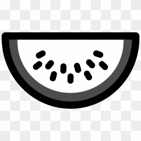 Black And White Pictures Of Food - Watermelon Clip Art, HD Png Download - black and white food icon png