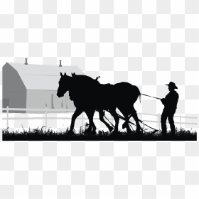 Farmer Agriculture Plough Illustration - Farmer Silhouette, HD Png Download - farmer png images