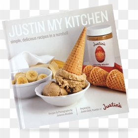 Justins-cookbook - Justin's Honey Peanut Butter, HD Png Download - single almond png