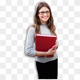 Girl Holding Book Png - Png Images Of Girl With Books, Transparent Png - education girl png