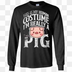 Pig Human Costume T-shirt Cute Pig Farmer Farm Life - Je Suis Agent De Securite, HD Png Download - farmer png images
