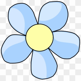 How To Set Use Clear-blue Flower Svg Vector - Simple Flower Clip Art, HD Png Download - blue flower vector png