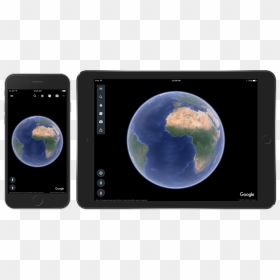 Iphone Ipad Googleearth - Google Earth For Ipad, HD Png Download - 3d world globe png