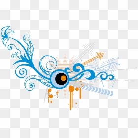 Graphic Design, HD Png Download - blue flower vector png
