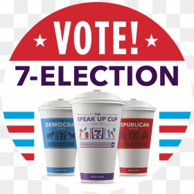 A Political Party Is Brewing At 7-eleven® Stores - 7 Election 2016, HD Png Download - election day png