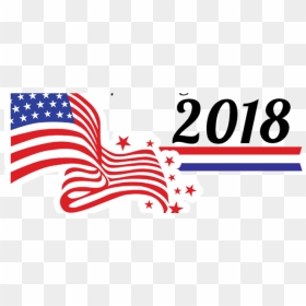 2018 Election Day , Png Download - Transparent American Flag Clipart, Png Download - election day png