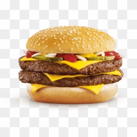 Double Quarter Pounder Png, Transparent Png - mcdonalds burger png