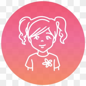 Yogaed Icon Circle Girl 4x - Illustration, HD Png Download - education girl png