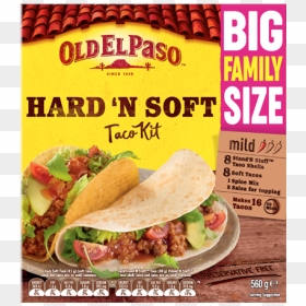 Hard N Soft Tacos, HD Png Download - mexican taco png