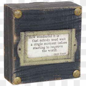 Stargazer Shelf/wall Décor, Anne Frank Quote - Picture Frame, HD Png Download - anne frank png