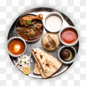Chicken Thali Png, Transparent Png - rice plate thali png