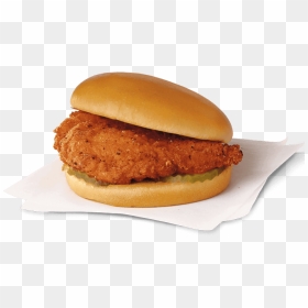 Spicy Chicken Sandwich - Chick Fil A Chicken Sandwich Transparent Background, HD Png Download - chickfila logo png