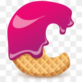 Letter C Ice Cream, HD Png Download - c++ png