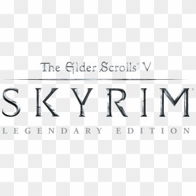 Elder Scrolls V Logo Png, Transparent Png - skyrim special edition logo png