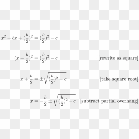 {egin{aligned} x^2 Bx ^2 &= ^2 - Writing, HD Png Download - square root png